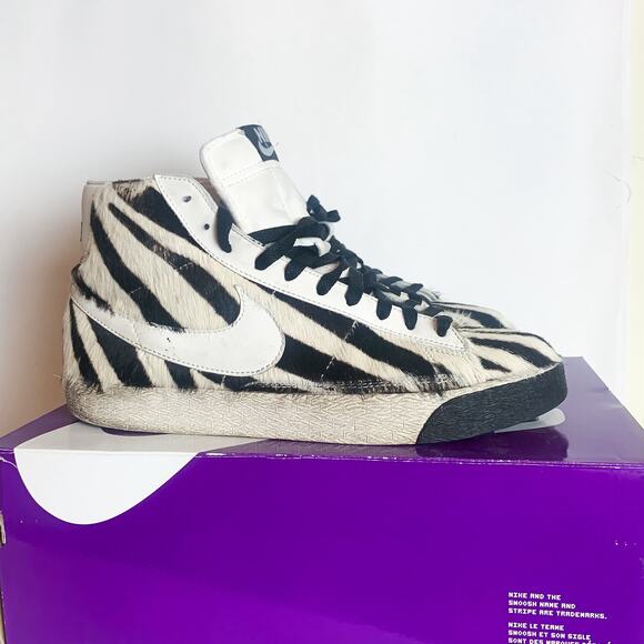 NIKE Blazer Mid Premium Zebra OG 2007 Sz. 9 - Picture 5 of 6